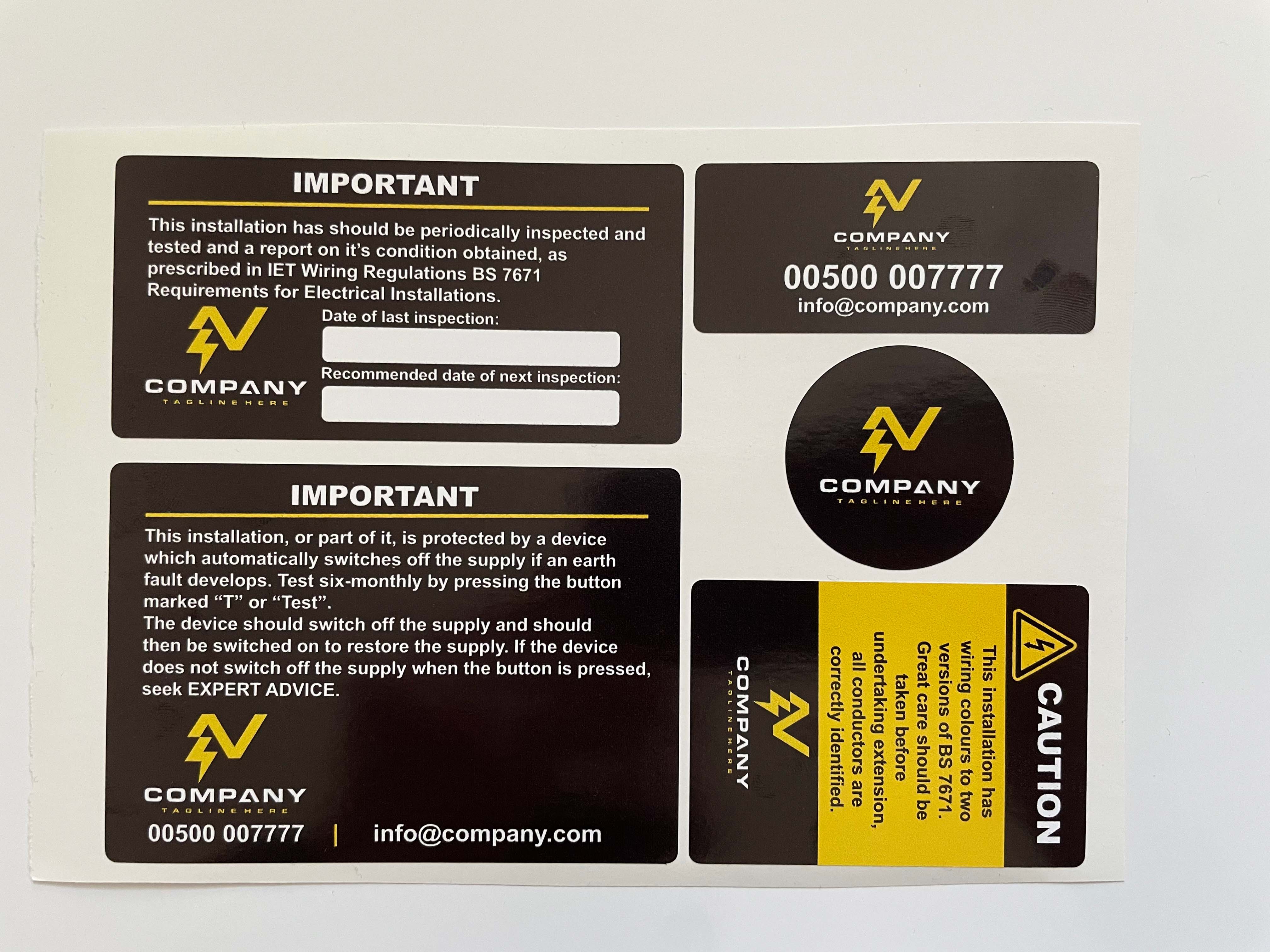 Electrical labels