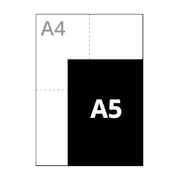 A5 (148 x 210 mm)