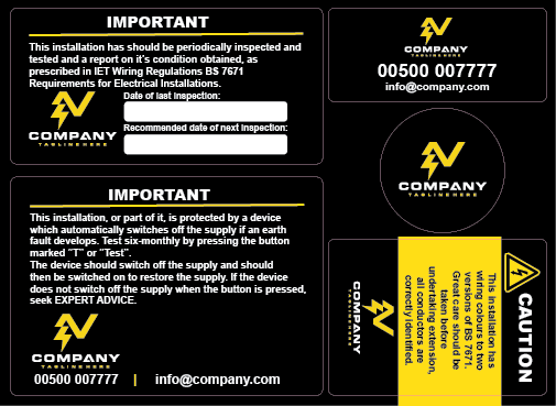Electrical labels